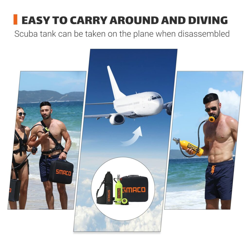 SMACO S400 1L Mini Scuba Tank - SMACODIVE