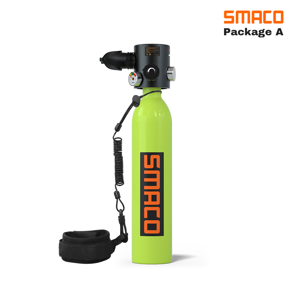 SMACO Oxygen Cylinder Mini Scuba Diving Equipment Air Tank Oxygen Tank Set Kit 