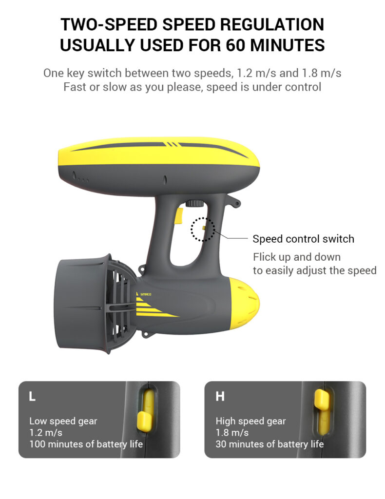 Scooter Propulsor Acuatico Para Bucear 15 Mts Ability2