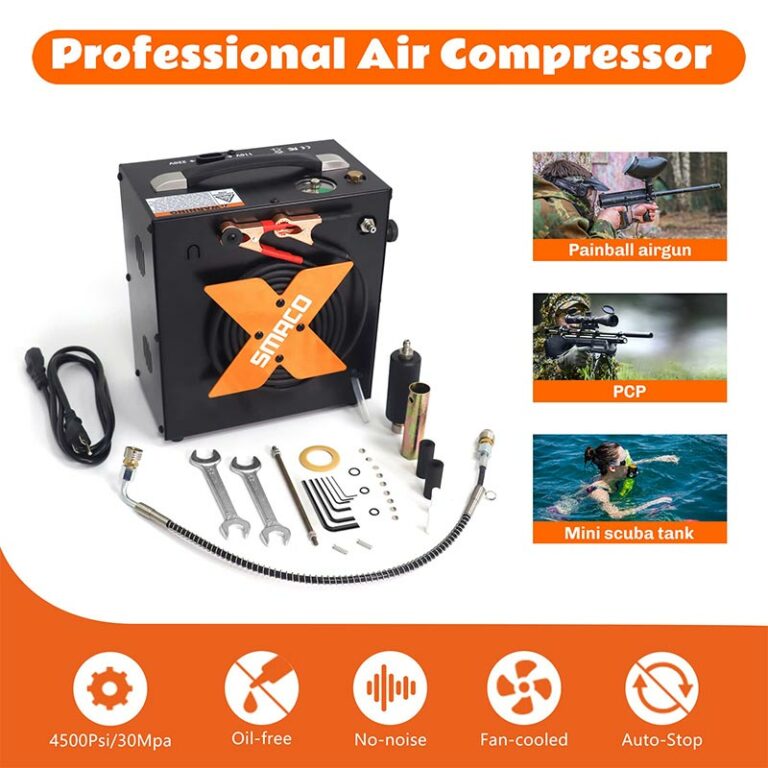 SMACO S700 2L Mini Scuba Tank and 4500Psi Electric Air Compressor