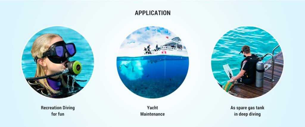 SMACO S400 1L Mini Scuba Tank - SMACODIVE