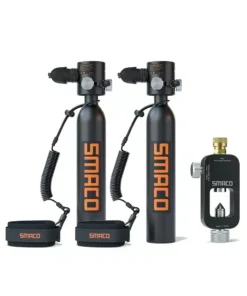 SMACO Double S300Plus 0.5l Scuba Tank - Black