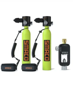 SMACO Double S300Plus 0.5l Scuba Tank - Green