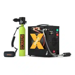 SMACO S300Plus 0.5l Mini Scuba Tank with Air Compressor