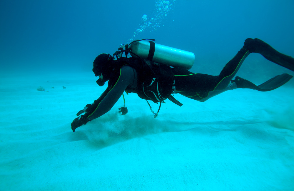 Weighting for Scuba Diving