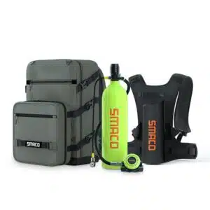 S700 2L Mini Scuba Tank with Best Backpacks, Small Scuba Tank Kit Within 33ft Diving Depth for Diving Practice/Underwater Exploration