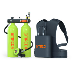 Smaco S700MAX Double Scuba Tank with BackPro BCD for underwater