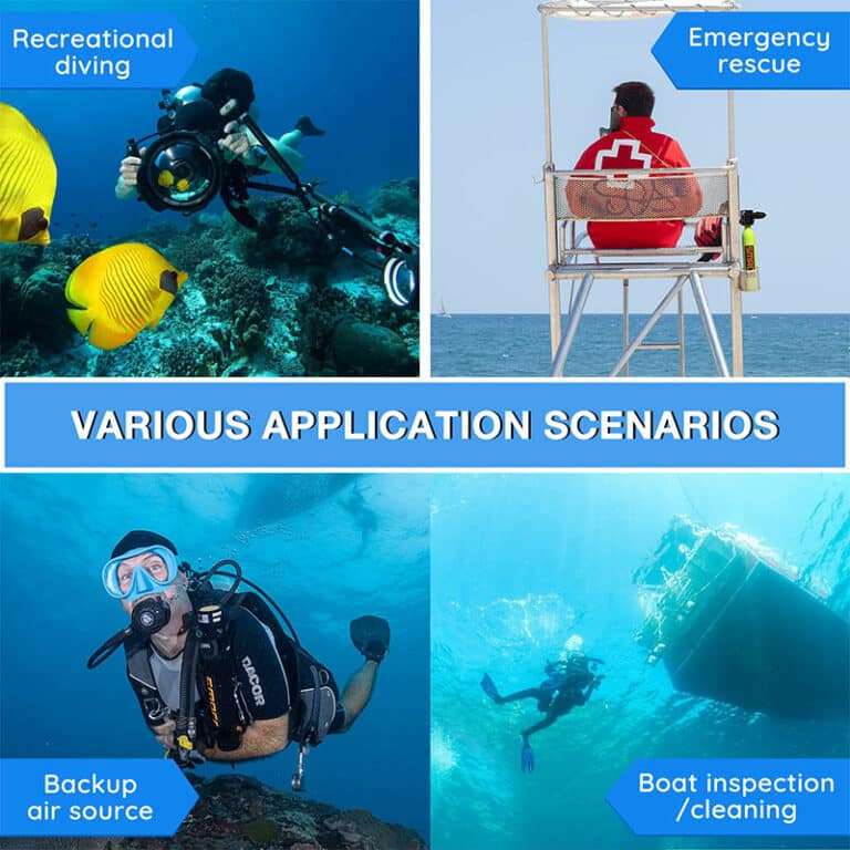 SMACO Mini Scuba Tank S300 Plus Double Tanks with Backpack Portable 0