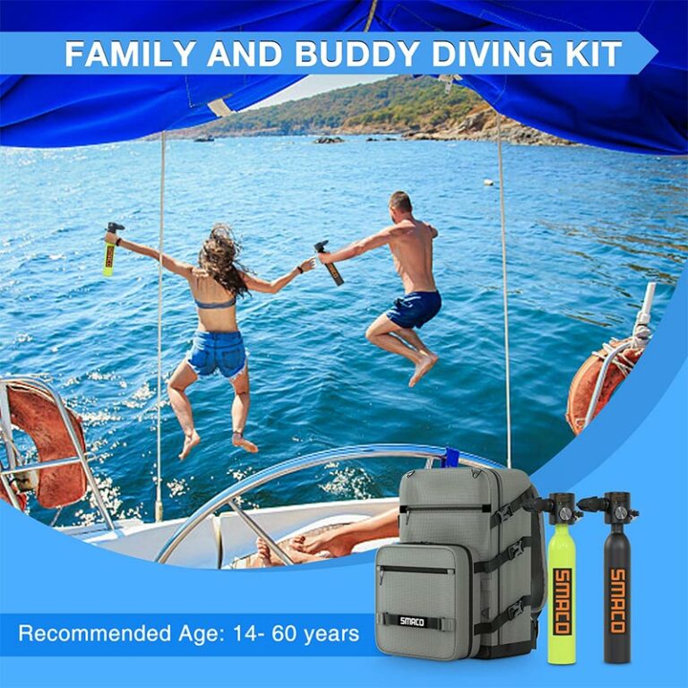 SMACO Mini Scuba Tank S300 Plus Double Tanks with Backpack Portable 0