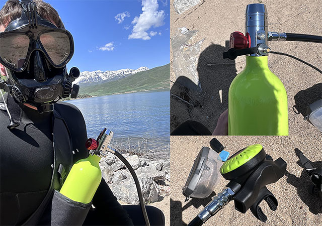 Dive Anywhere with the Portable SMACO S400 1Liter Mini Scuba Tank