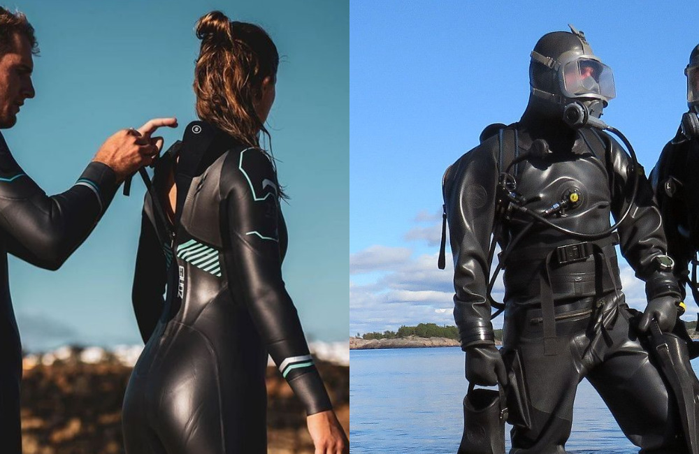 Features of Wetsuit and Drysuits