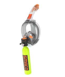 SMACO M8038 Snorkel Full Face Mask with Mini Scuba Tank for Snorkeling Recreational Diving