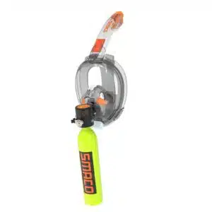SMACO M8038 Snorkel Full Face Mask with Mini Scuba Tank for Snorkeling Recreational Diving