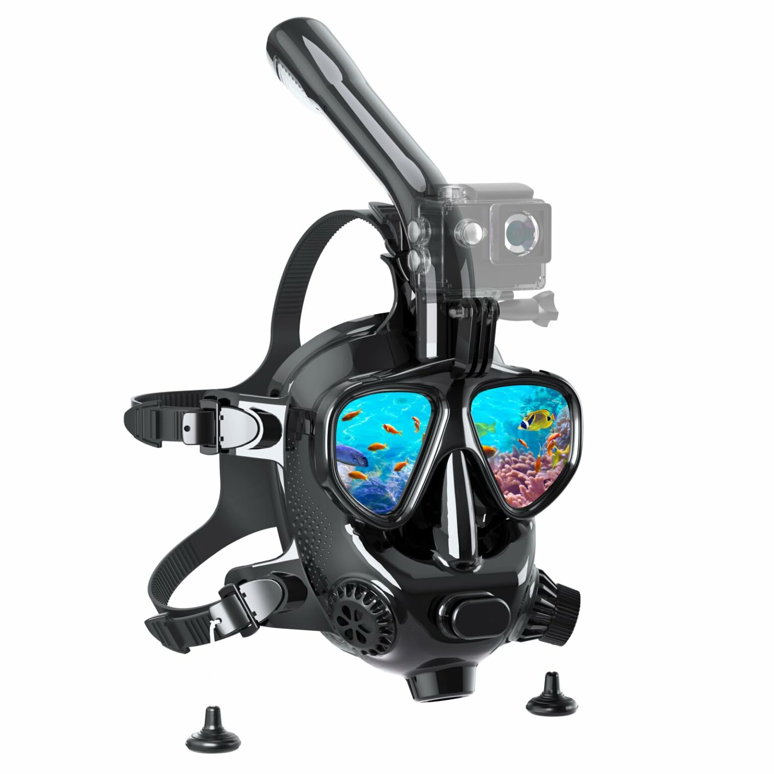 SMACO M8058C Full Face Snorkel & Diving Mask with Camera Mount