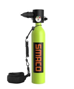 SMACO S300 Pro 0.7L Mini Scuba Tank Portable and Refillable Pony Bottle