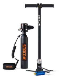 SMACO S300 0.5L Mini Scuba Tank Portable Small Diving Tank for Underwater