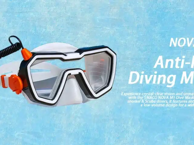 Redefine Your Underwater Vision: SMACO NOVA M1 Smart Dive Mask | LED Light & Anti-Fog